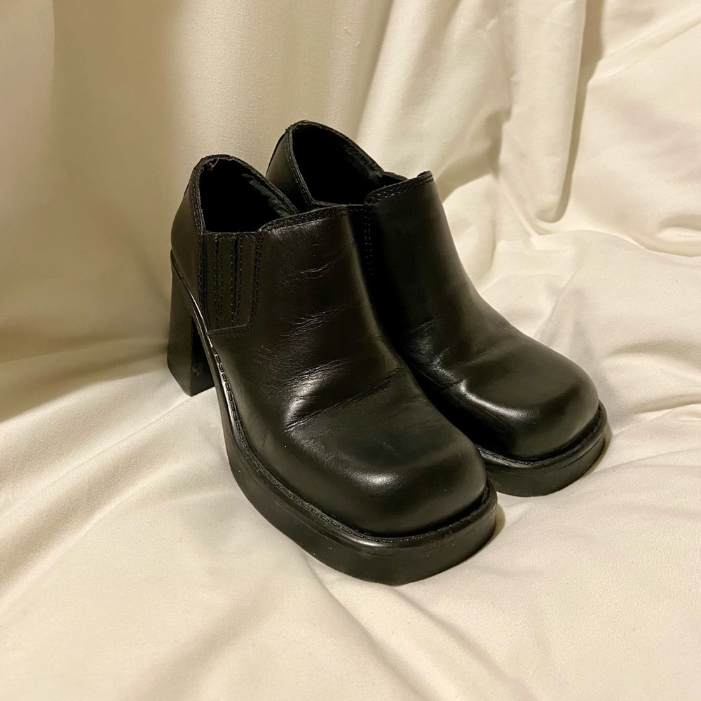 Mia Black Chunky Heels
